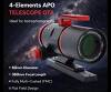 TS-Optics 60 mm f/5 Quadruplet Flatfield FPL53 Apo mit Feldtest von Teleskop-Service